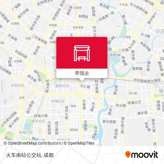 火车南站公交站地图