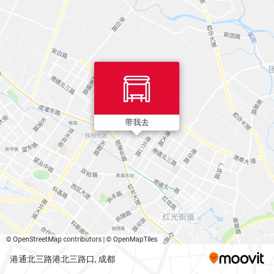 港通北三路港北三路口地图