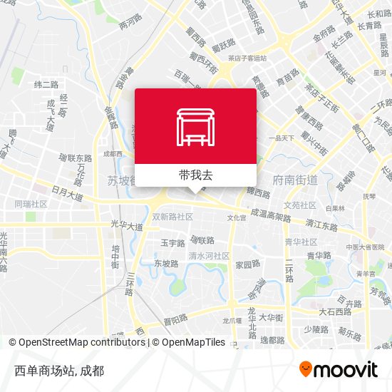 西单商场站地图
