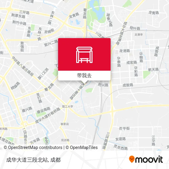 成华大道三段北站地图