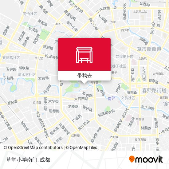 草堂小学南门地图