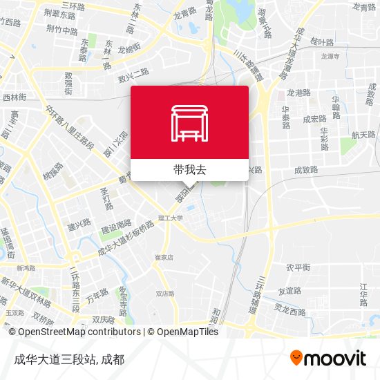 成华大道三段站地图