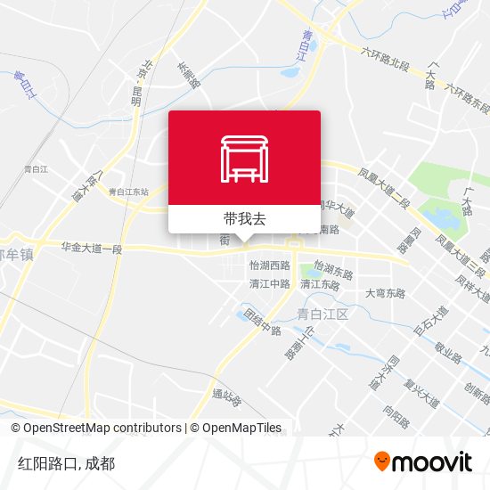 红阳路口地图