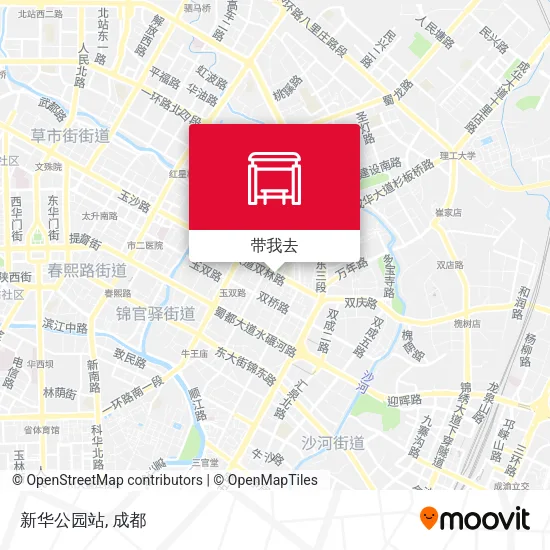 新华公园站地图