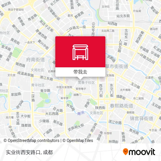 实业街西安路口地图