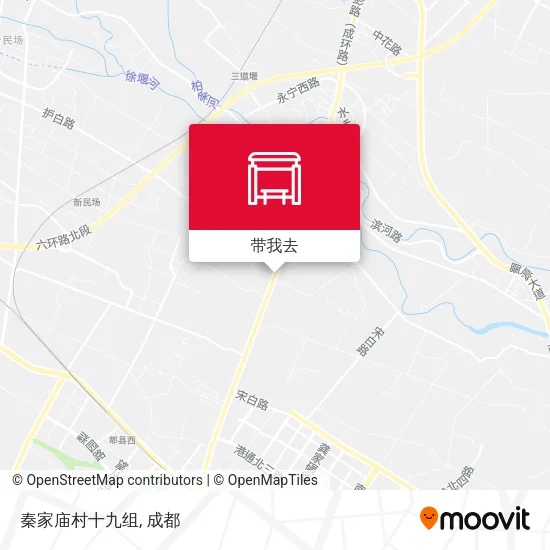 秦家庙村十九组地图