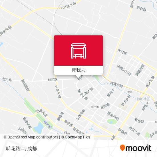 郫花路口地图