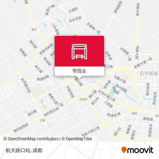 航天路口站地图