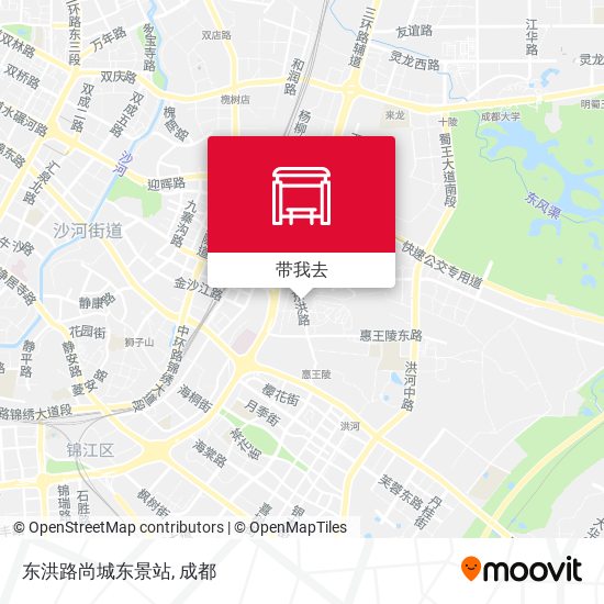 东洪路尚城东景站地图