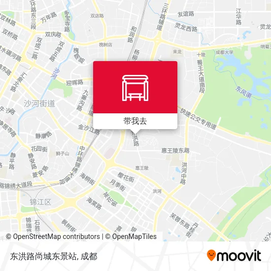东洪路尚城东景站地图