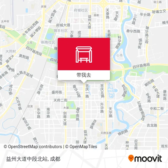 益州大道中段北站地图