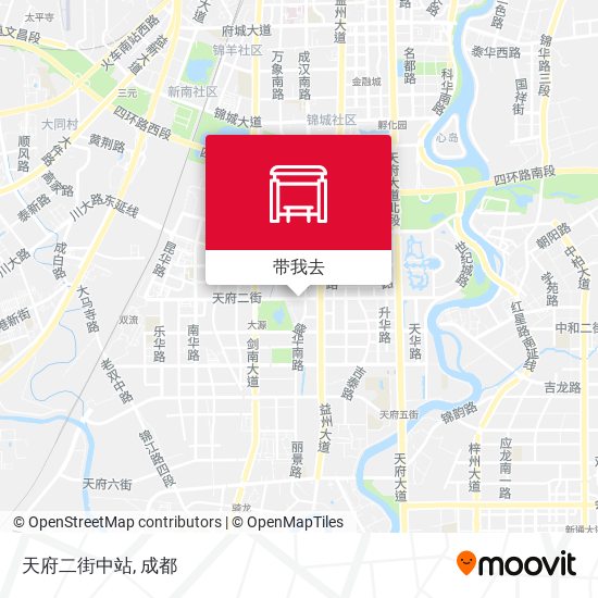 天府二街中站地图