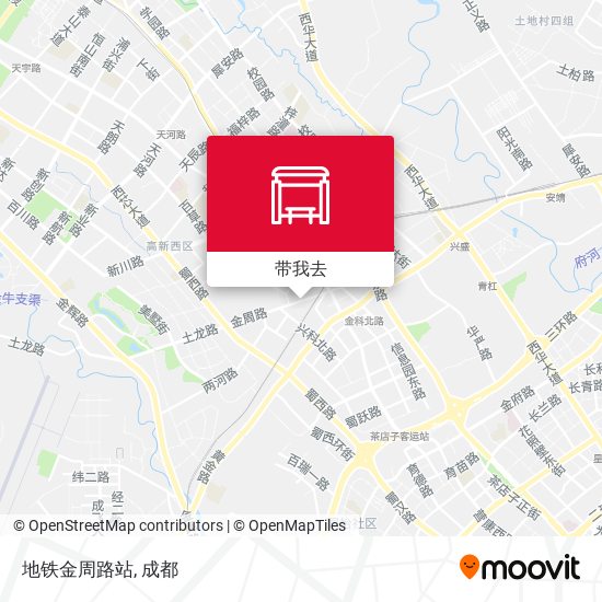 地铁金周路站地图