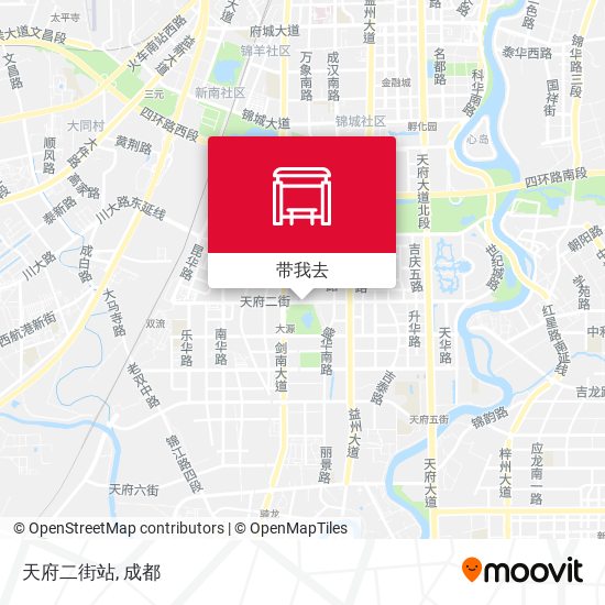 天府二街站地图
