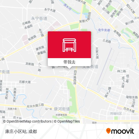 康庄小区站地图