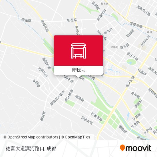 德富大道滨河路口地图