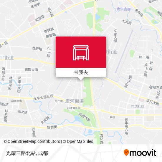 光耀三路北站地图