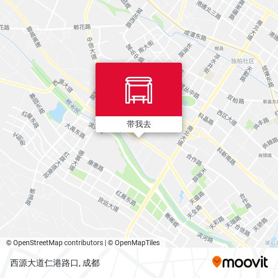 西源大道仁港路口地图