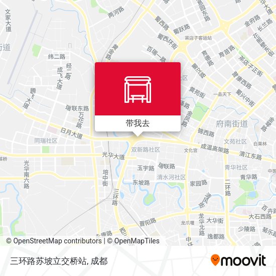 三环路苏坡立交桥站地图