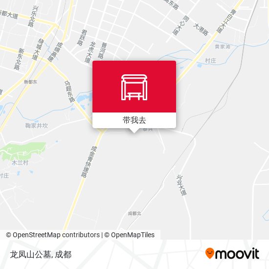 龙凤山公墓地图