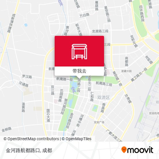 金河路航都路口地图