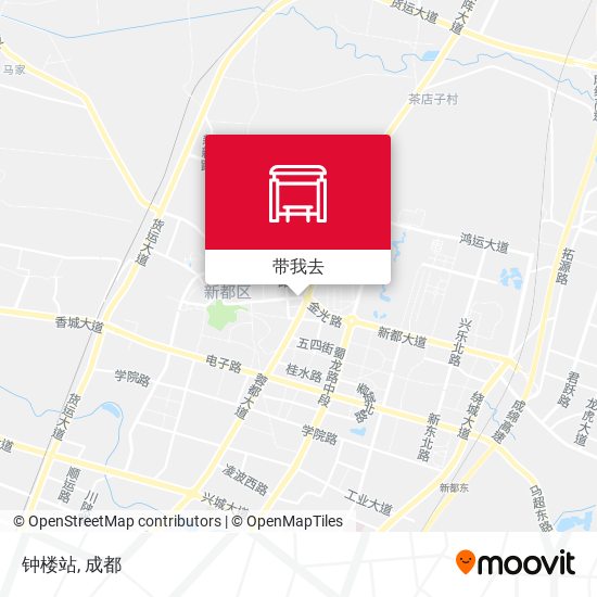 钟楼站地图