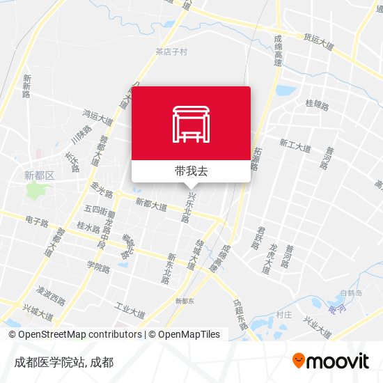 成都医学院站地图