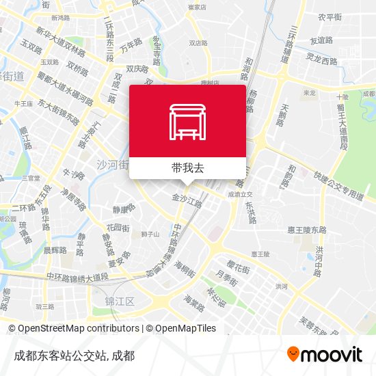 成都东客站公交站地图