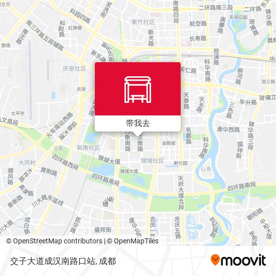 交子大道成汉南路口站地图