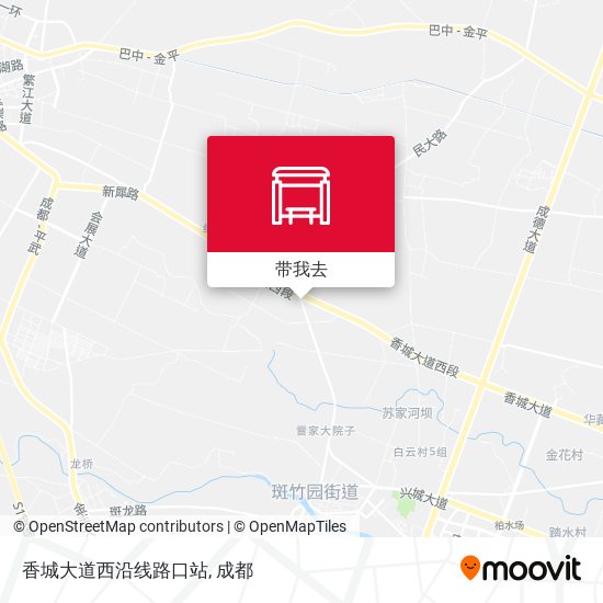 香城大道西沿线路口站地图