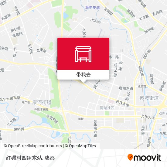 红碾村四组东站地图