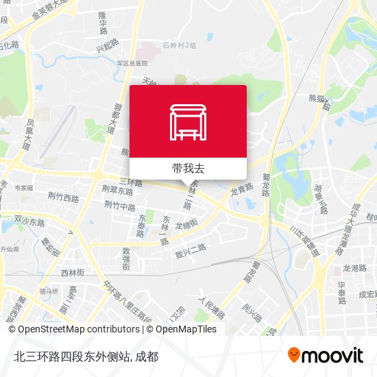 北三环路四段东外侧站地图