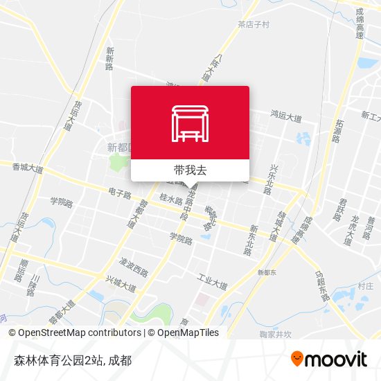 森林体育公园2站地图