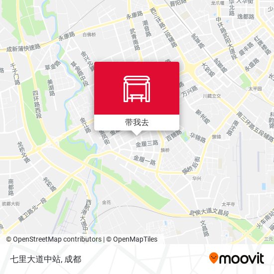 七里大道中站地图