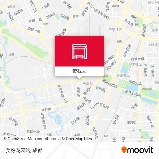 美好花园站地图