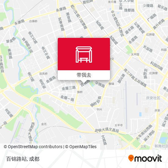 百锦路站地图