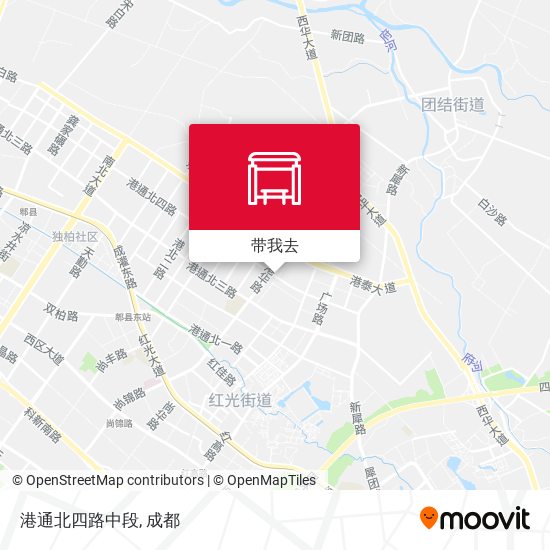 港通北四路中段地图