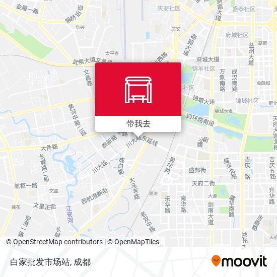 白家批发市场站地图