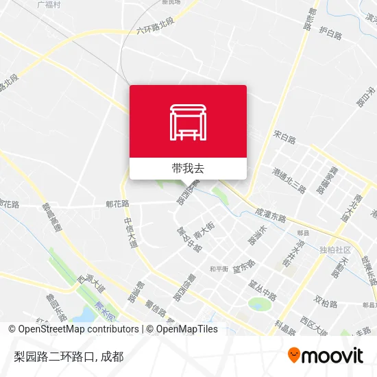梨园路二环路口地图