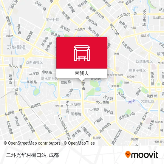 二环光华村街口站地图