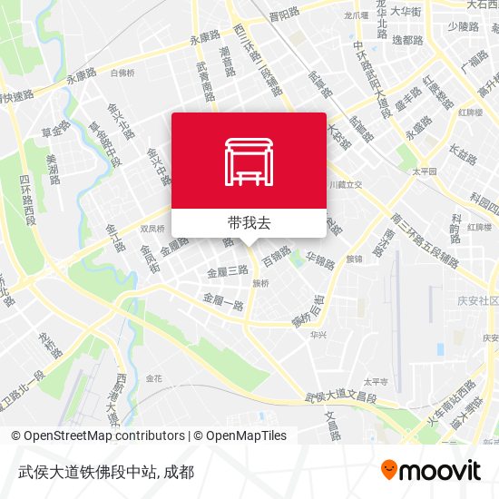 武侯大道铁佛段中站地图