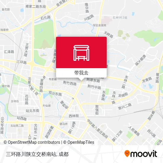 三环路川陕立交桥南站地图