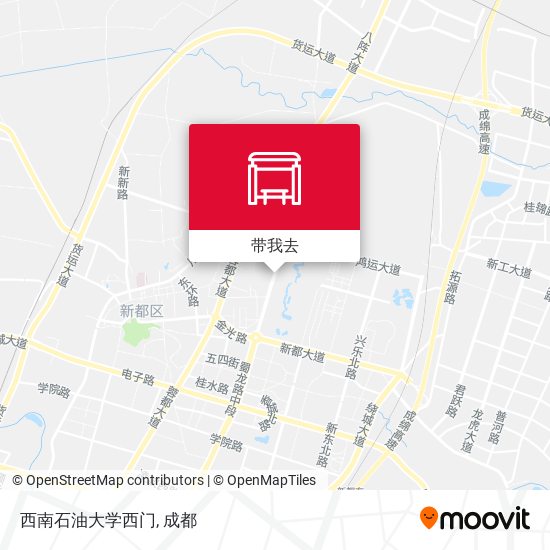 西南石油大学西门地图