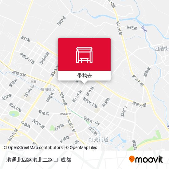 港通北四路港北二路口地图