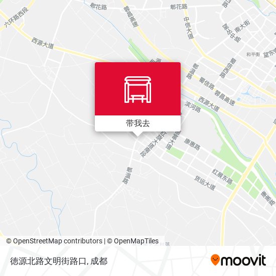 徳源北路文明街路口地图