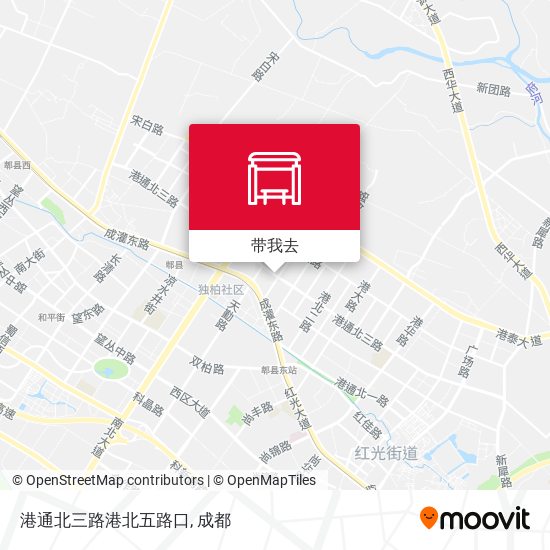 港通北三路港北五路口地图