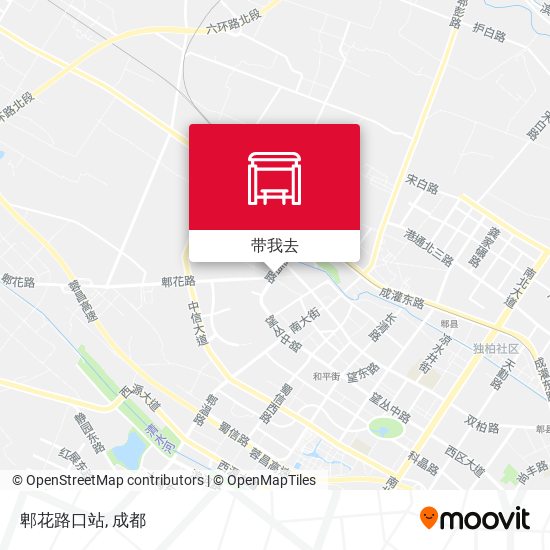 郫花路口站地图