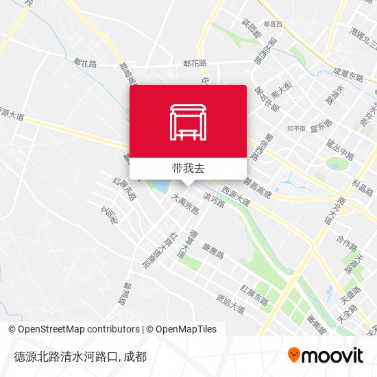 德源北路清水河路口地图