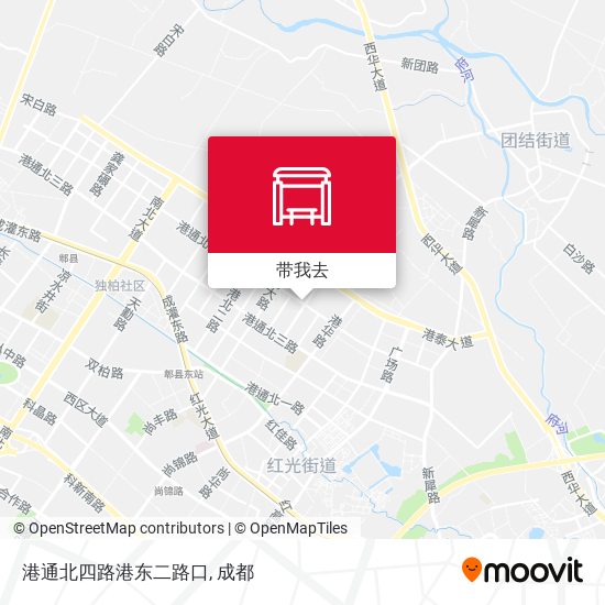 港通北四路港东二路口地图
