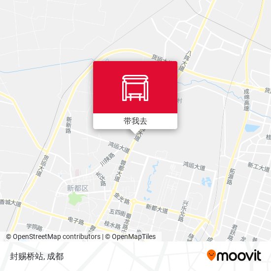 封赐桥站地图